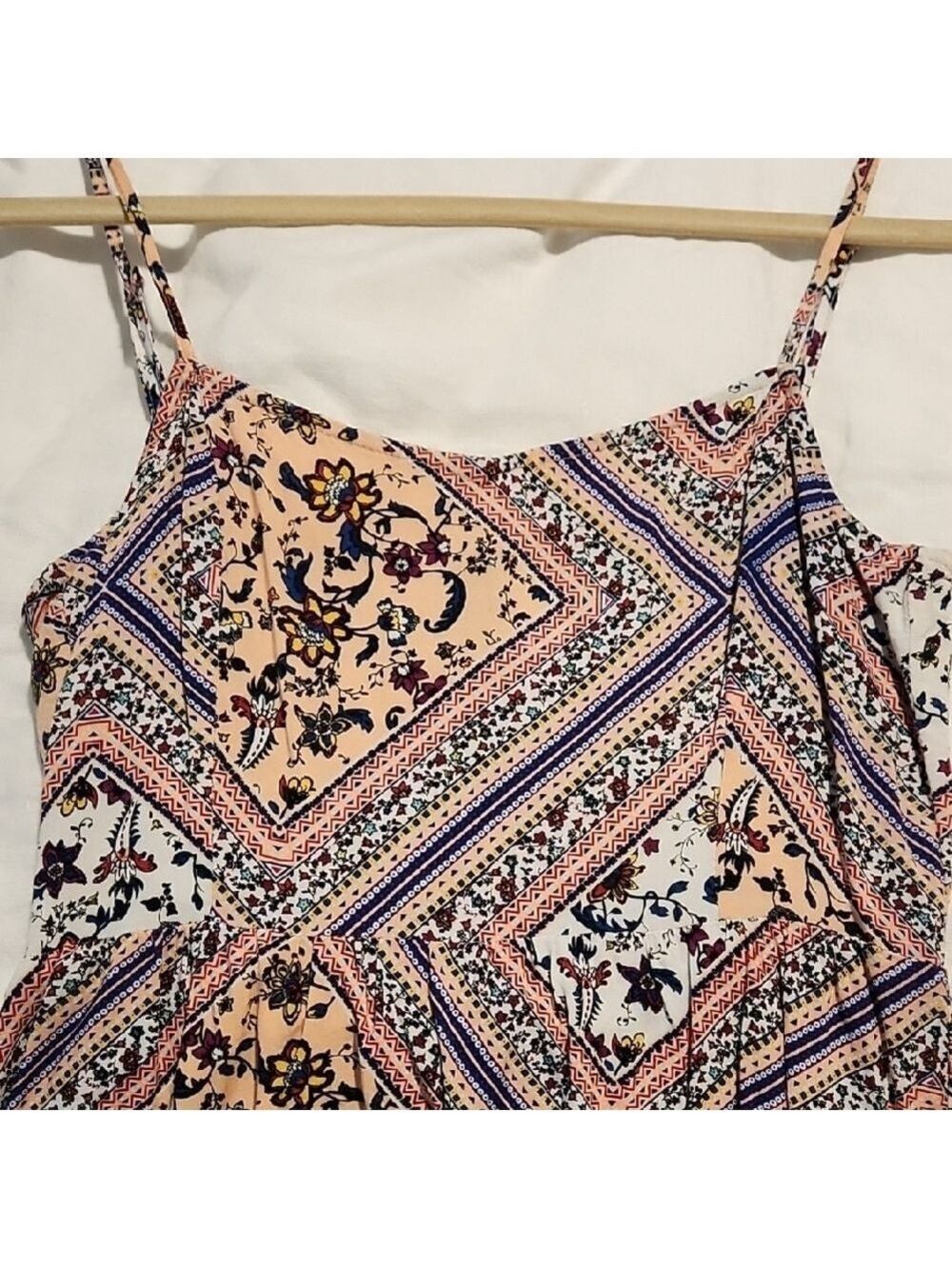 H&M Peach Patterned Mini Dress - Picture 2 of 7